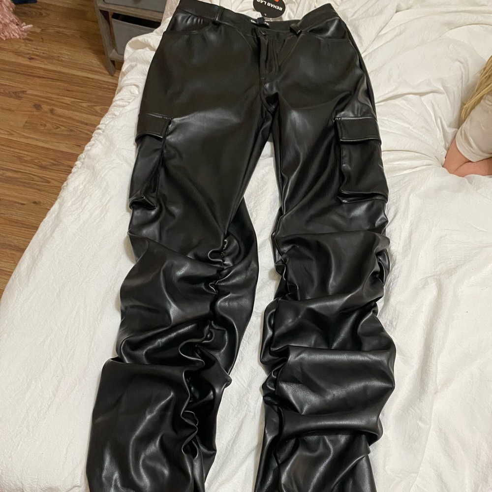 Rehab Lab womens faux leather pants